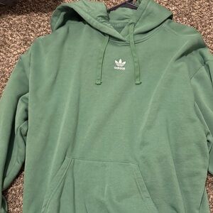 Adidas Men's Sage Green Hoodie
